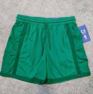 NWT L NBA Boston Celtics Ultra Game Ghost White Heritage Green Basketball Shorts